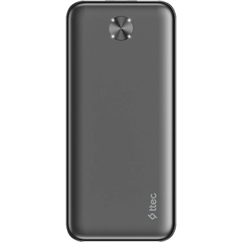 Ttec Външна батерия ttec ReCharger 20.000mAh Powerbank - Черна (8694470004457)
