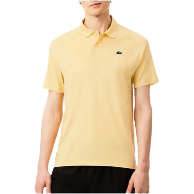 Lacoste Tennis Performance Short Sleeved Ribbed Collar Shirt Soya