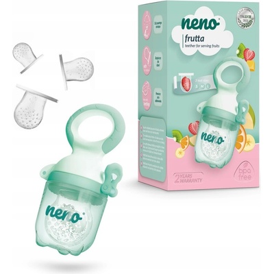 Neno hryzátko na podávanie krmiva na prerezávanie zúbkov plast silikon zelená