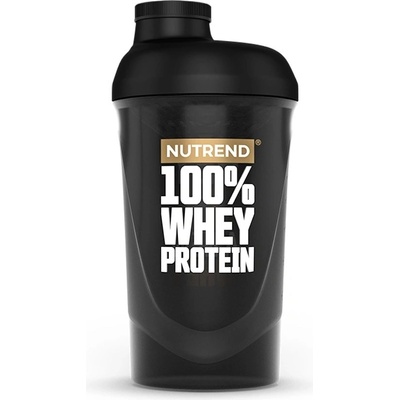 Nutrend ŠEJKER NUTREND 100 WHEY PROTEIN - 600 ml čierny