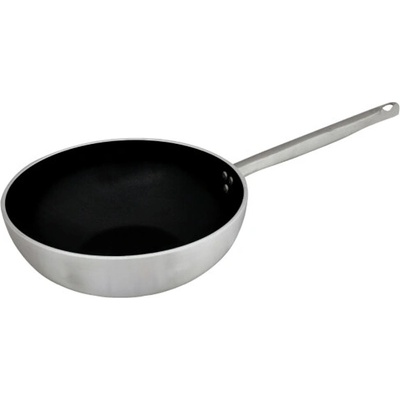 AGNELLI Panvica WOK, rovné dno, ALU + Teflón 28 cm