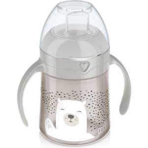 LOVI Преходна чаша Lovi - Easy Switch, Buddy Bear, 150 ml, Сива (35/350)