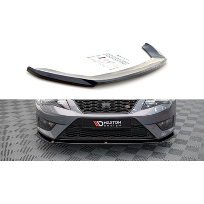 Maxton Design Maxton Design spojler pod predný nárazník ver.2 pre Seat Leon FR Mk3, čierny lesklý plast ABS