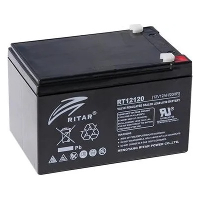 Ritar power Оловна Батерия (RT12120) AGM 12V / 12 Ah - 151 / 98 / 95mm терминал2 RITAR (RITAR-RT12120)
