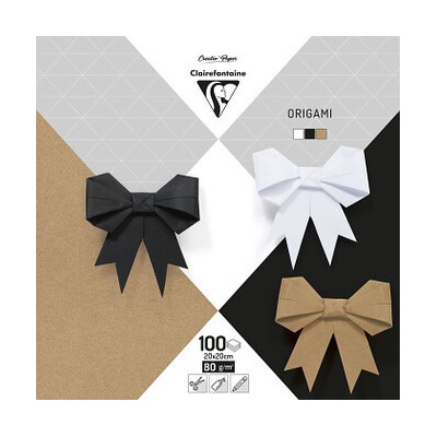 Papíry na origami Clairefontaine 20x20cm 100ks Neutral – Zboží Dáma