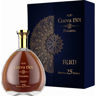 Ron Cueva 1501 Panama Sistema 25 Solera 40% 0,7 l (karton)