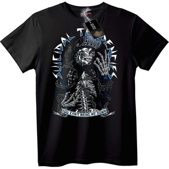 NOONEBRAND Тениска Череп: Не Можеш Да Ме Свалиш - XS, Black