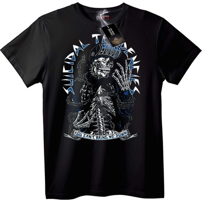 NOONEBRAND Тениска Череп: Не Можеш Да Ме Свалиш - XS, Black