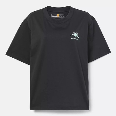 Timberland ДАМСКА ТЕНИСКА women's hike life graphic short sleeve t-shirt in black - xs (tb0a5vtb001)