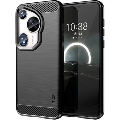 GKK Противоударен Калъф за Huawei Pura 70 Ultra, Premium Carbon Case, Черен (5906601941061)