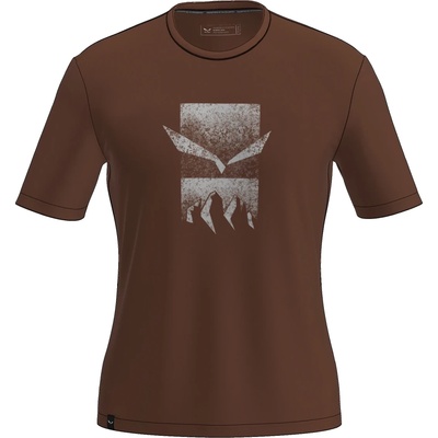 Salewa Мъжка спортна тениска Salewa Eagle 3Cime T-Shirt Sport shirt - Earth Brown - размер 54 (EU) (216-6026-0515)