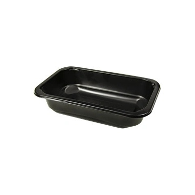 ECOFOL Plastová zatavovací miska PP 178x113x40 mm na polévku černá PP 500 ml ideal pack® bal/80 ks