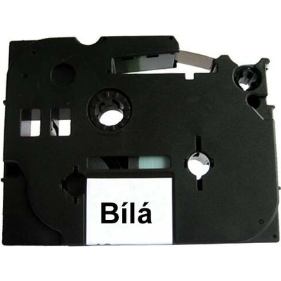Můj-toner Páska štítky Brother TZ-261 TZ261 TZE-261 TZE261 P-touch 36 mm délka 8 m černá bíla laminovaná kompatibilní