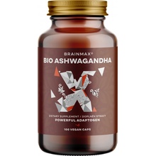 BrainMax BIO Ashwagandha ašvaganda 660 mg 100 rostlinných kapslí