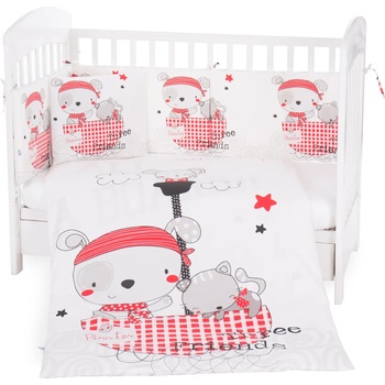 KikkaBoo Бебешки спален комплект 6 части 60/120 Pirates (41101060058)