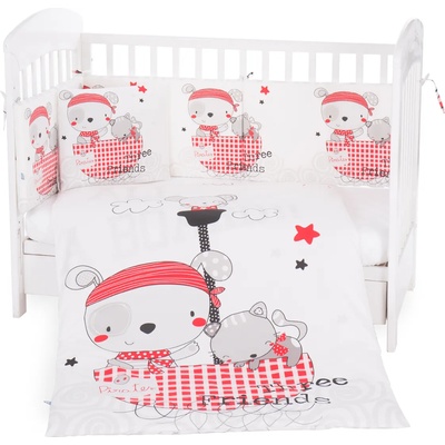 KikkaBoo Бебешки спален комплект 6 части 60/120 Pirates (41101060058)