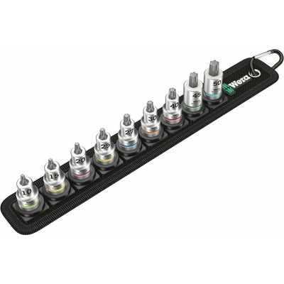 WERA Sada nástrčných kľúčov Belt B 3 s bitom TORX 3/8", 9 dielna