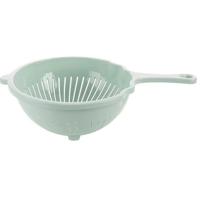 Cedidlo plastové s rukoväťou 21 cm MÄTOVÁ (FLO-4C4068)