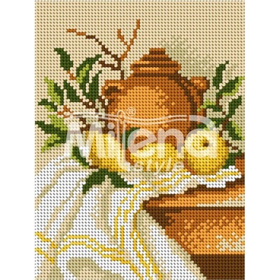 Milena Style Натюрморт с лимони - гоблен с щампа с конци Ariadna