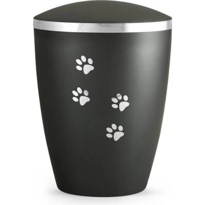Zvieracia urna Elegance Paws - Čierna 1,5l