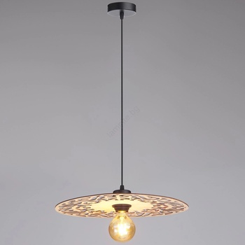 HEXE Пендел FALCO 1xE27/60W/230V Ø 40 см бежов (HX0231)