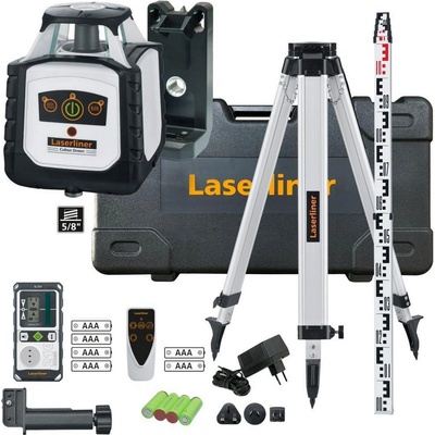 Laserliner Ротационен лазерен нивелир със статив, приемник и измервателна щанга Laserliner Cubus G210 S Set, 052.305A - до 30 m, 150 cm (052.305A)