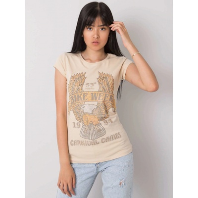 DÁMSKE TRIČKO S KAMIENKAMI EM TS ES 21 533.16 BEIGE