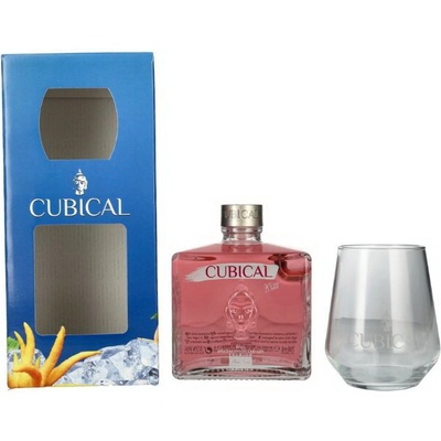 Cubical Premium Special Distilled Kiss Gin 37,5% 0,7 l (darčekové balenie 1 pohár)