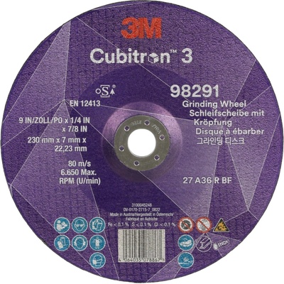 3M Cubitron 3 Brúsny kotúč 115 x 7 x 22 mm 99306