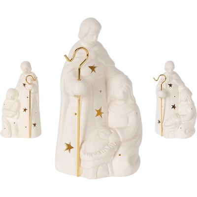Krist Euro Habitat Postavička Ježíšea s LED světlem 16cm
