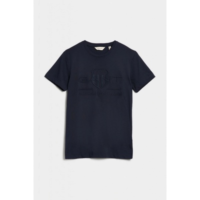 Gant Tonal Shield T-shirt modrá