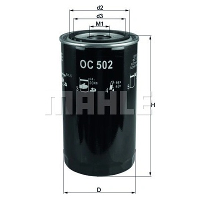 Olejový filter MAHLE ORIGINAL OC 502 (OC502)