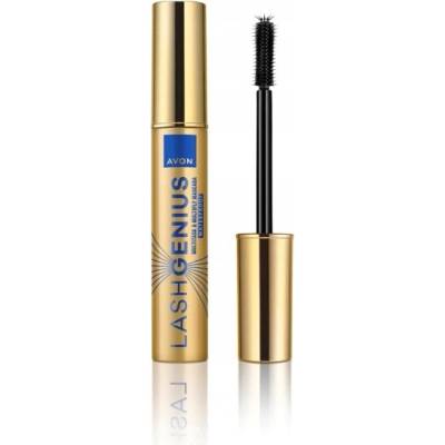 Avon Řasenka Genius 5 v 1 voděodolná Blackest Black Černá 10 ml