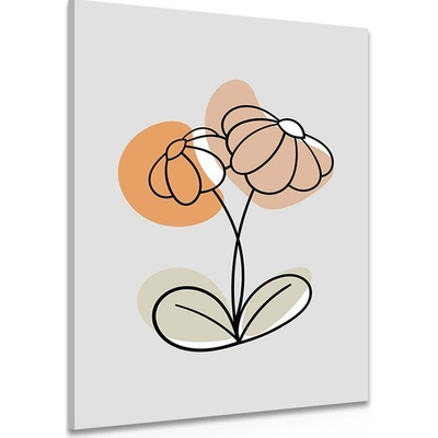 Obraz minimalistický květ No1 - 100x150