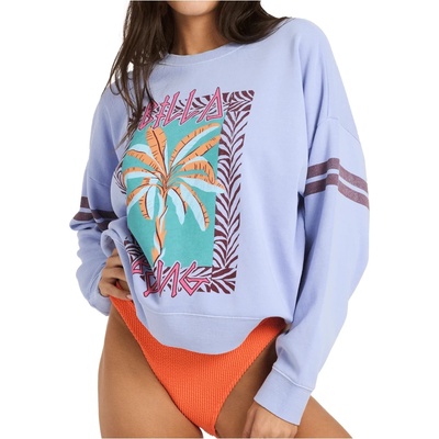 Billabong Дамски пуловер Billabong Women's Echo Crew Fleece Jumper - Twilight Blue (117-3220-0313)