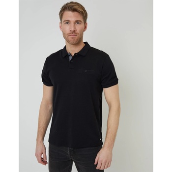 Image 1 of Threadbare Блуза с яка Threadbare Men's TB Otto Short-Sleeve Polo Shirt - Black