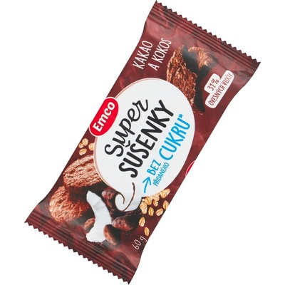 Emco Super sušenky Kakao a kokos 60 g