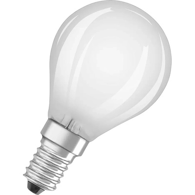 Osram LED žárovka kapka, 4 W 470 Lm neutrální bílá, E14 LED STAR CL P GL FR 40 NON-DIM 4W
