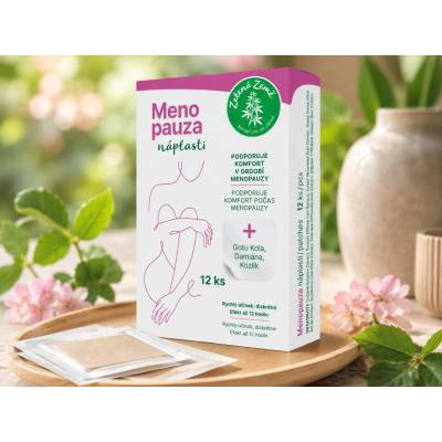Zelená Země Menopauza - náplasti pro ženy, 12 ks