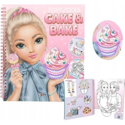 Kreativní sešit se samolepkami Top Model Cake & Bake Candy Candy
