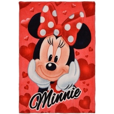 Sun City Deka flízová dívčí s Minnie Mouse červená