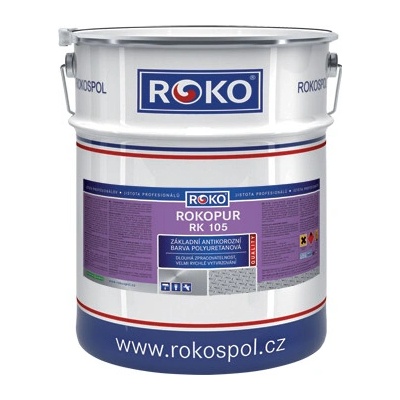Základní polyuretanová barva Rokopur základ 12 kg 0840 Červenohnědá