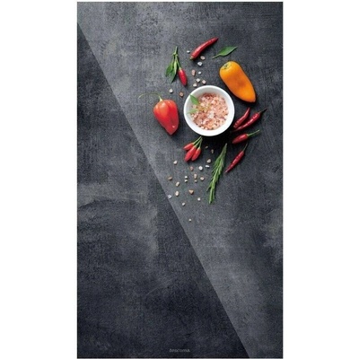 Tescoma ONLINE 900862.00 - Sklenená odkladacia doska na sporák ONLINE 30 x 52 cm, soľ a chilli