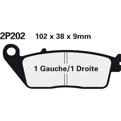 Přední brzdové destičky Nissin Honda VT 1100 C Shadow 1994 - 1996 směs NS – Zbozi.Blesk.cz