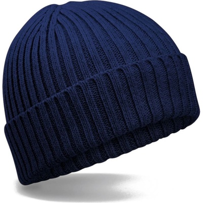 Beechfield dětská pletená bio čepice B 341B námořní modrá