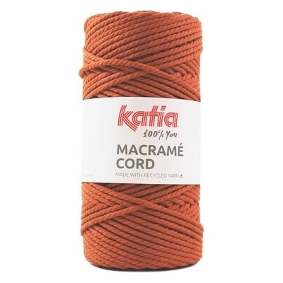 MACRAME CORD 4mm Katia Farby MACRAME CORD: 110 oranžovo hrdzavá