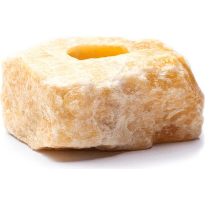 Milujeme Kameny Svícen - kalcit oranžový - surový kámen