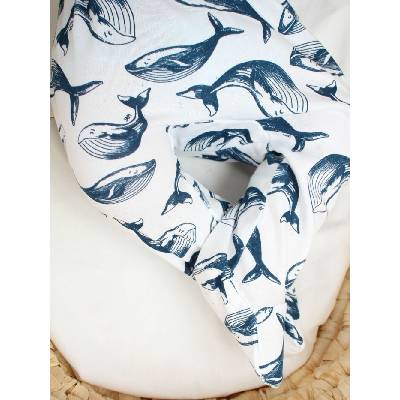 Dojčenské polodupačky WHALES Biela