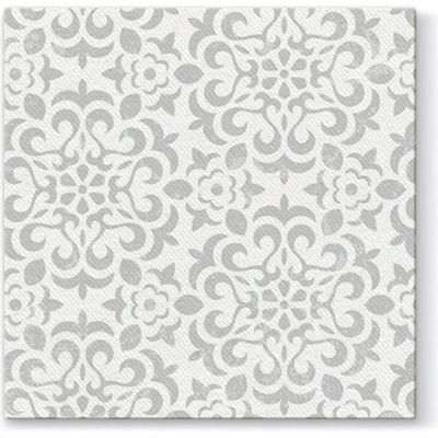 PAW Airlaid AAN004853 Ornament Grey servítka 40x40cm