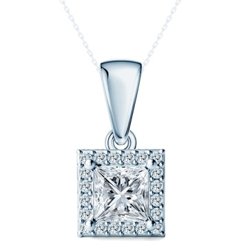 SAVICKI Висулка This is Love: бяло злато, диаманти с шлифовка " принцеса